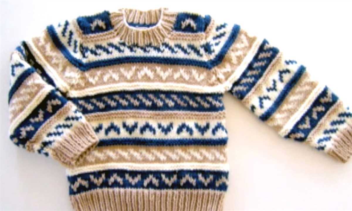 Easy knit sweater pattern straight needles