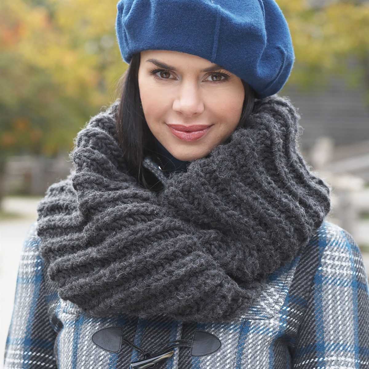 Cowl knit pattern bulky yarn