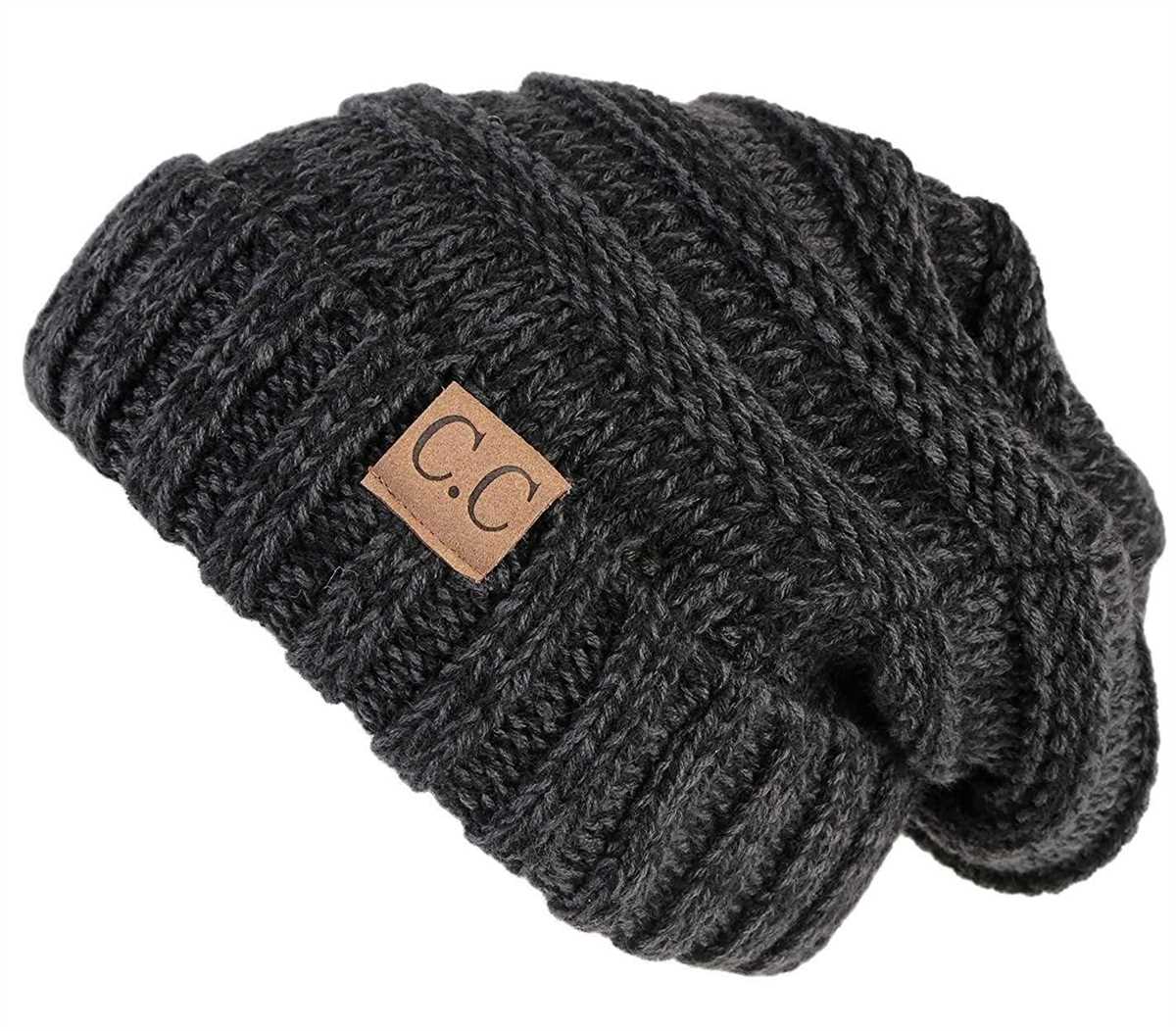 Chunky knit slouchy hat pattern