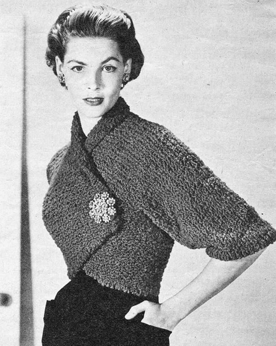 Bolero sweater knitting pattern
