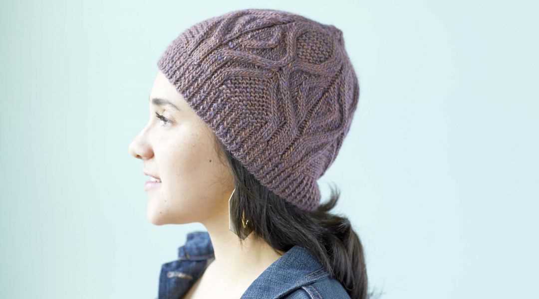 Aran hat knitting pattern