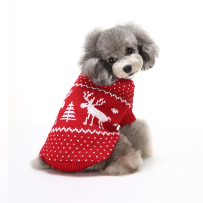 Knitting pattern for dog christmas sweater