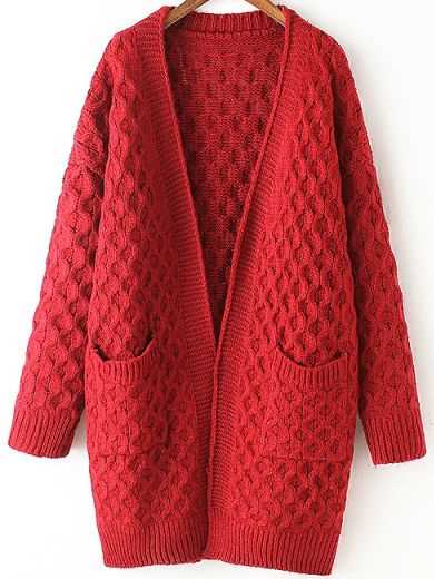 Long chunky cardigan knitting pattern