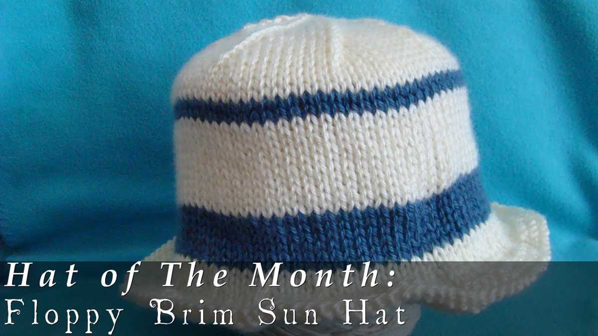 Free knitting pattern for a bucket hat