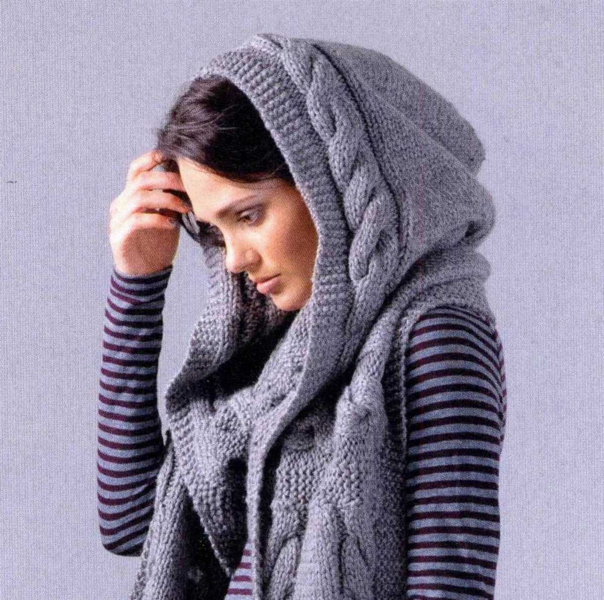 Knitted hoodie pattern women's free