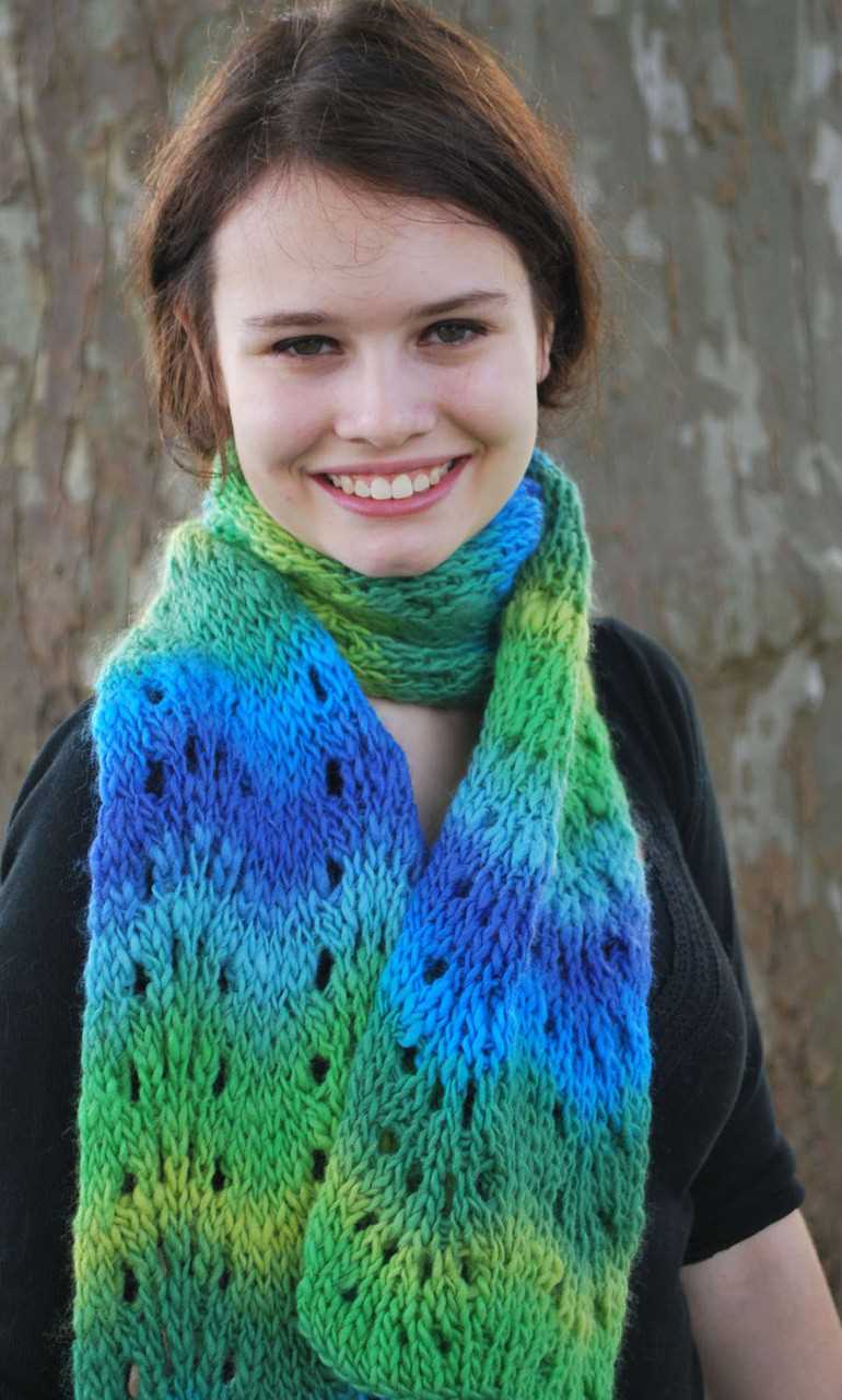 Knitting board scarf pattern