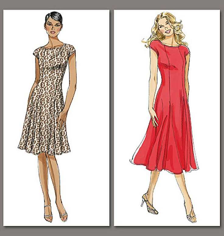 Princess seam knit dress pattern