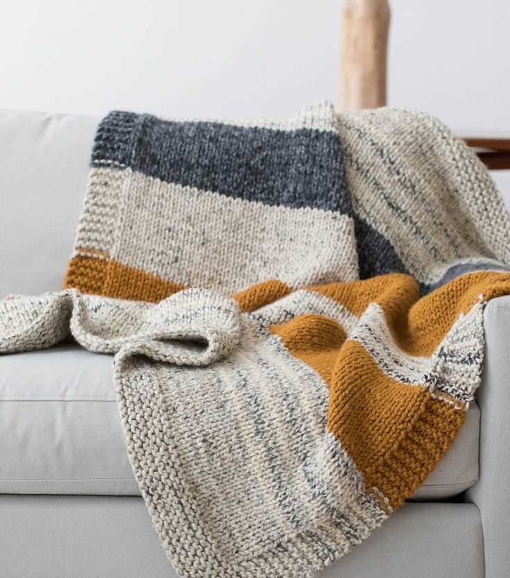 Wool-ease thick and quick blanket patterns knit