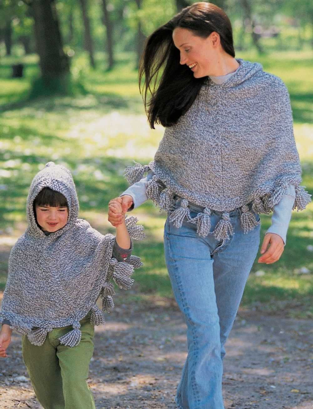 Chunky poncho knitting pattern