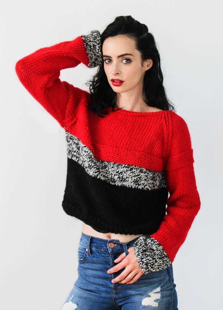 Knitting cropped sweater pattern