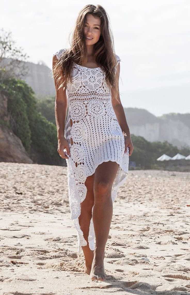 Knitted beach dress pattern