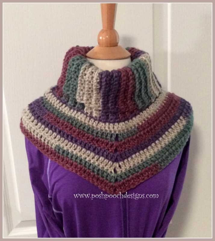 Turtleneck cowl knit pattern