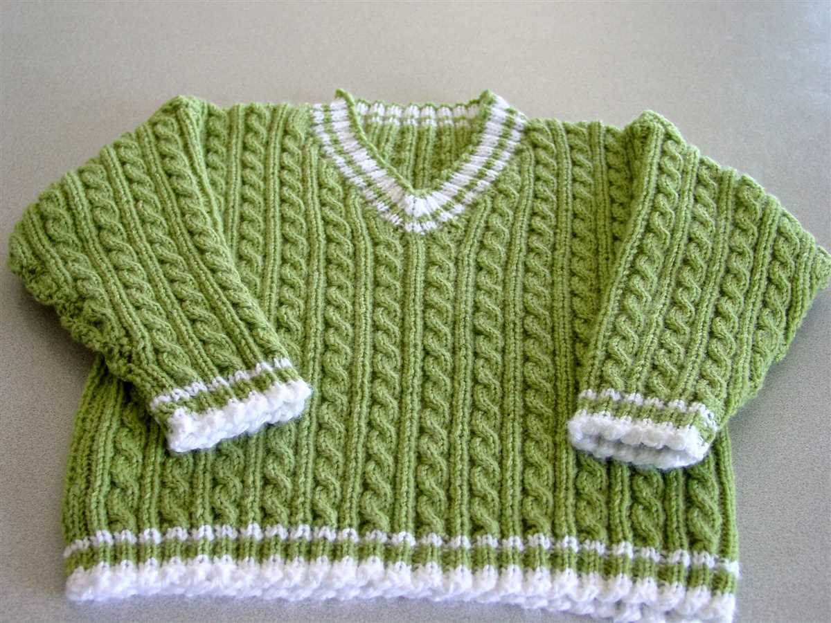 Free sweater vest knitting pattern