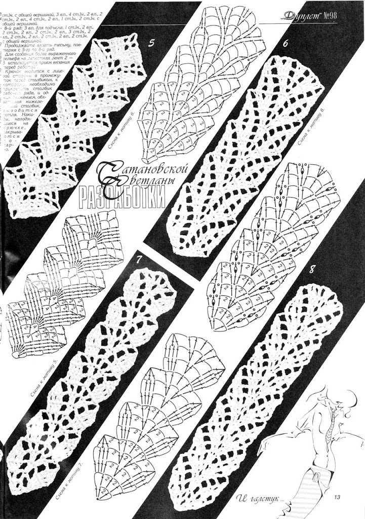 Free knitted lace bookmark patterns