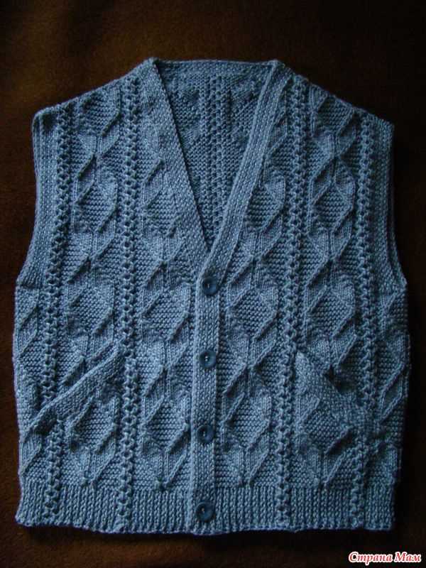 Beginner vest knitting pattern