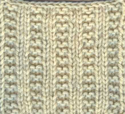 Broken rib knit scarf pattern
