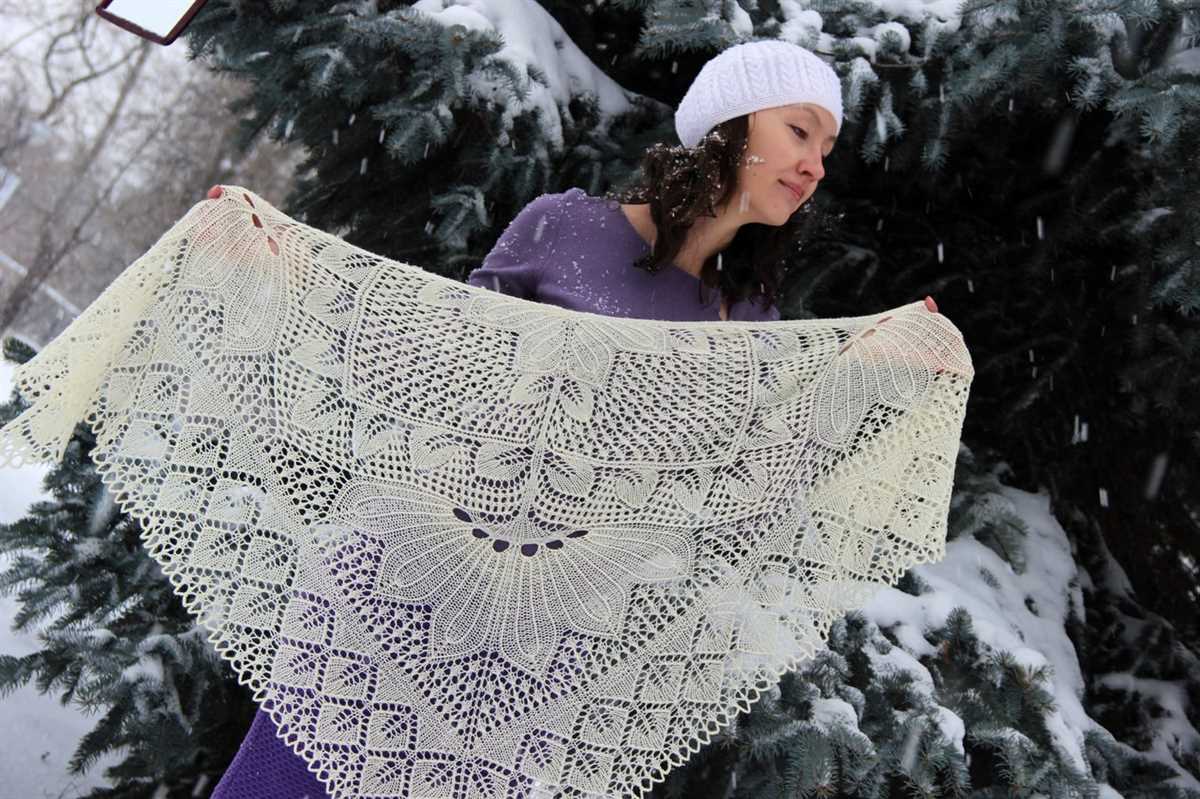 Alpaca shawl knitting pattern