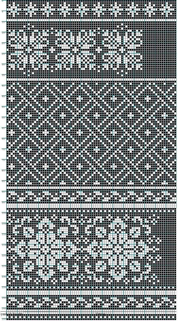 Jacquard pattern knitting