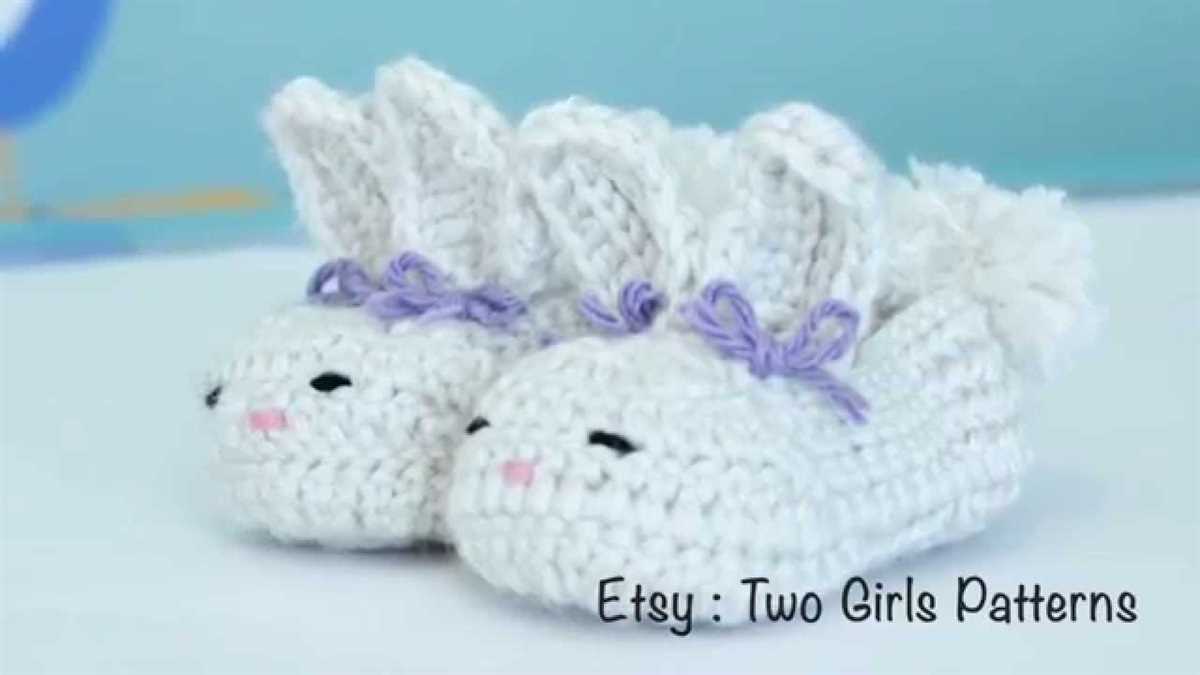 Bunny booties knitting pattern