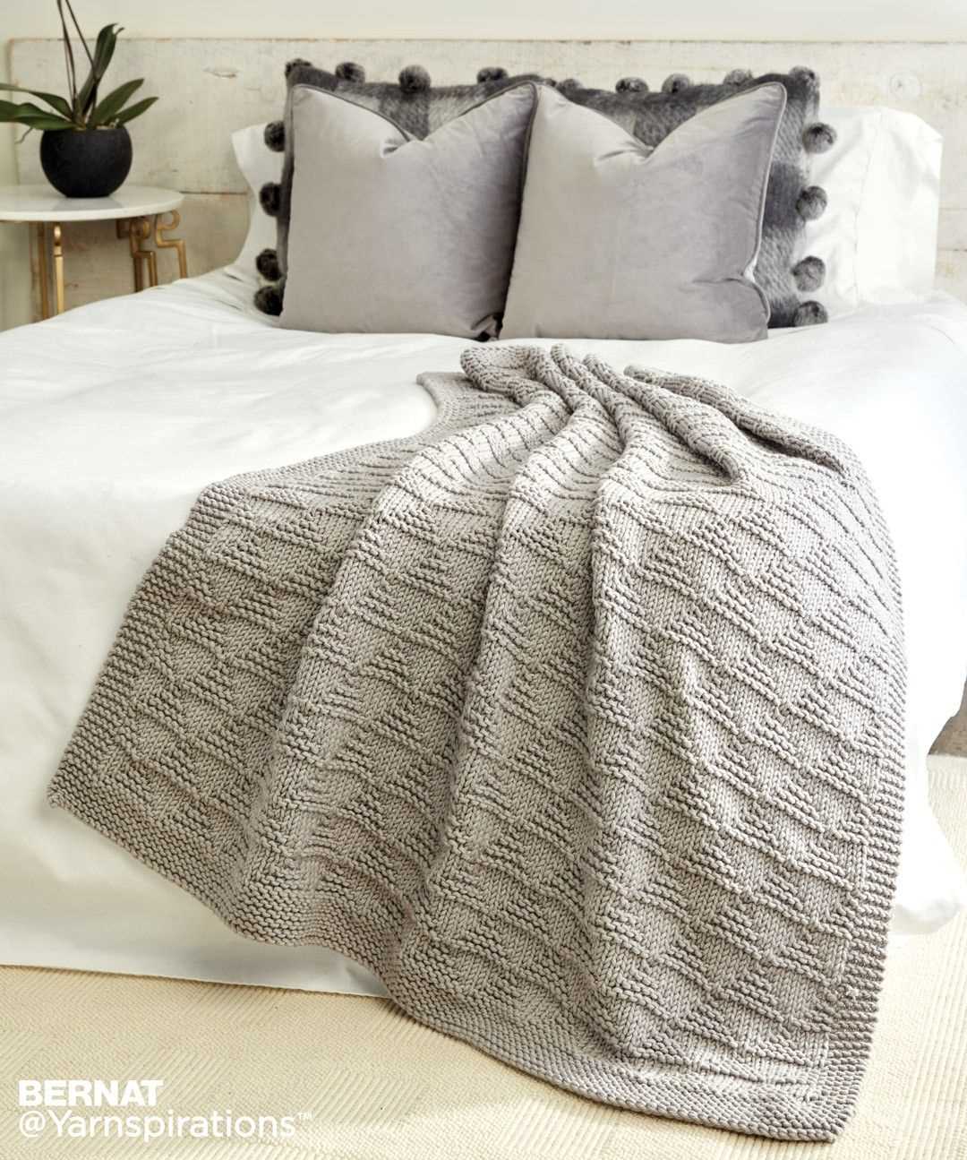 Cozy blanket knitting pattern