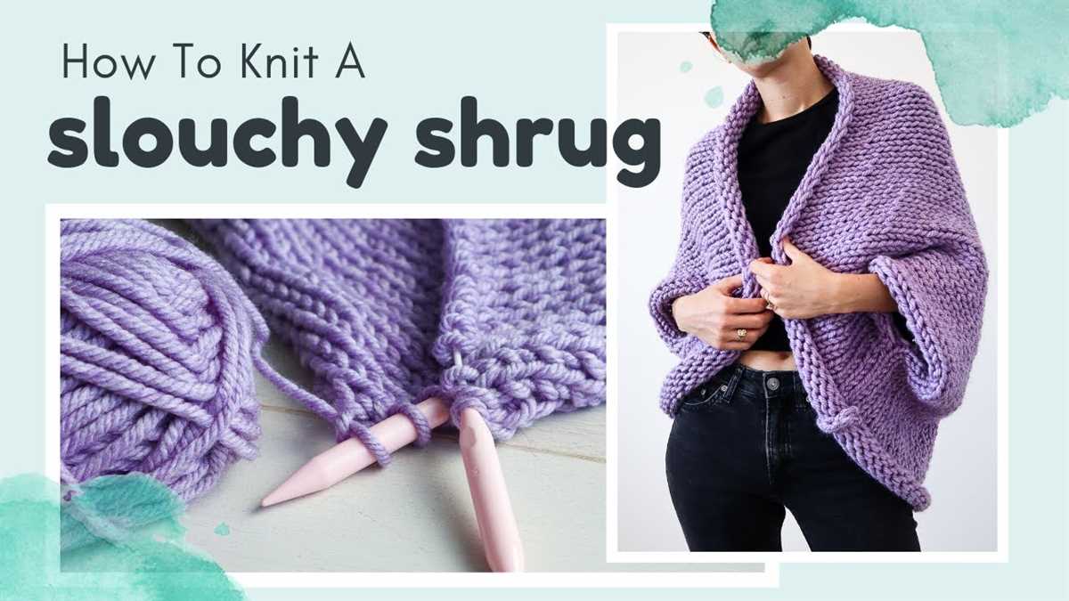 Knit cocoon shrug pattern