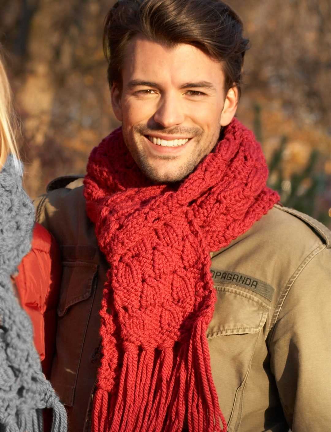 Knit scarf patterns for men