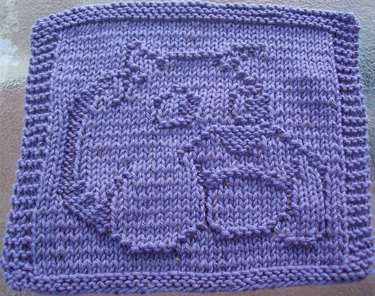 Knitting dishcloth patterns