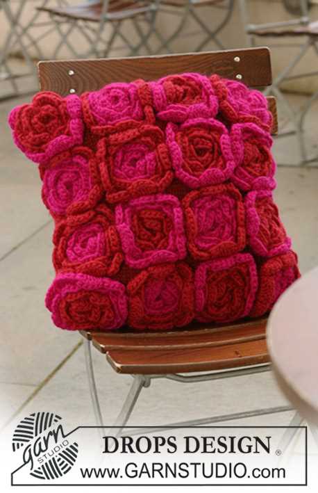 Free knitting pattern for roses