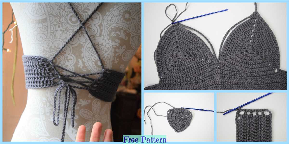 Free knit bralette pattern