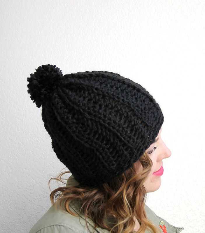 Easy chunky hat knitting pattern free