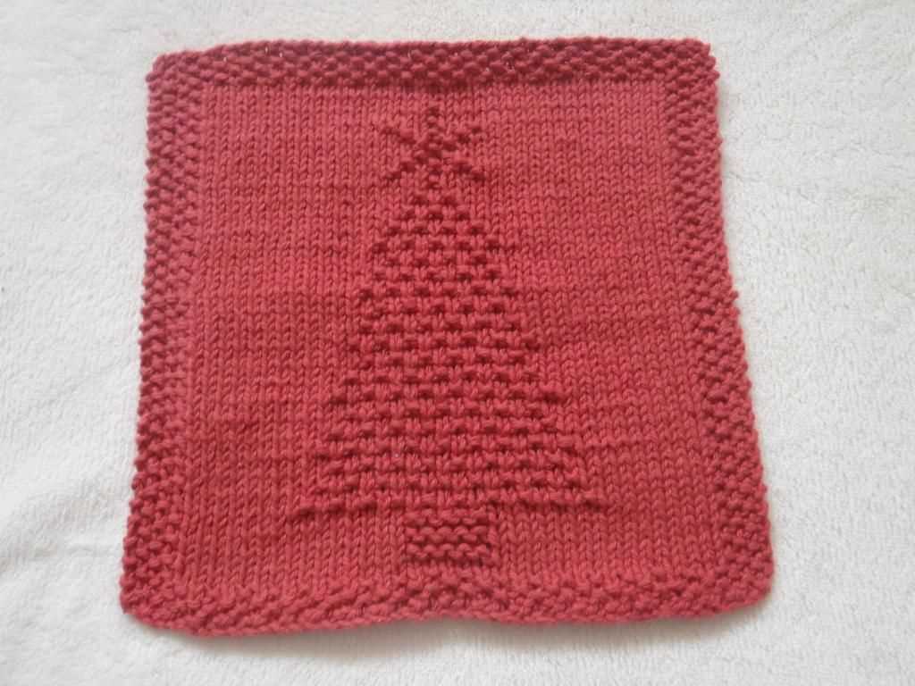 Free christmas knitted dishcloth patterns
