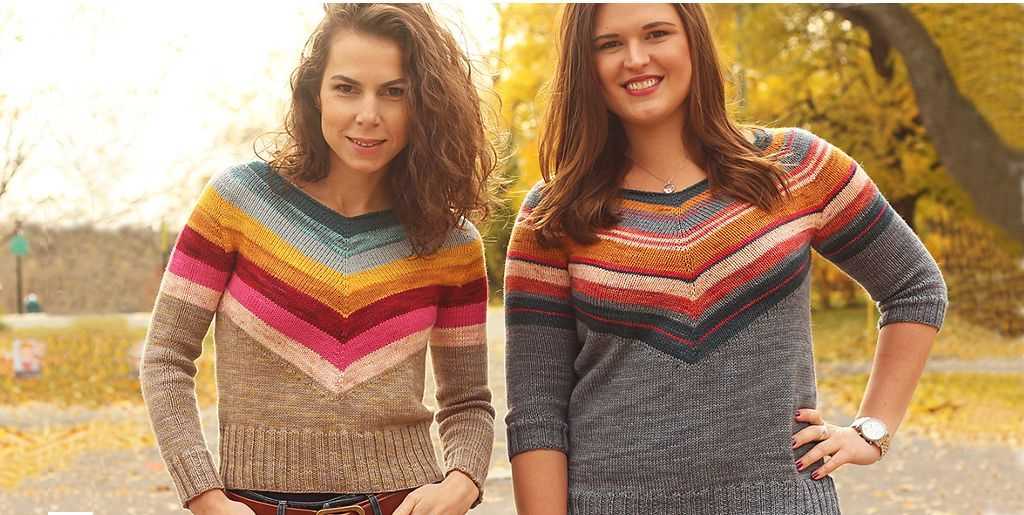 V and a knitting patterns
