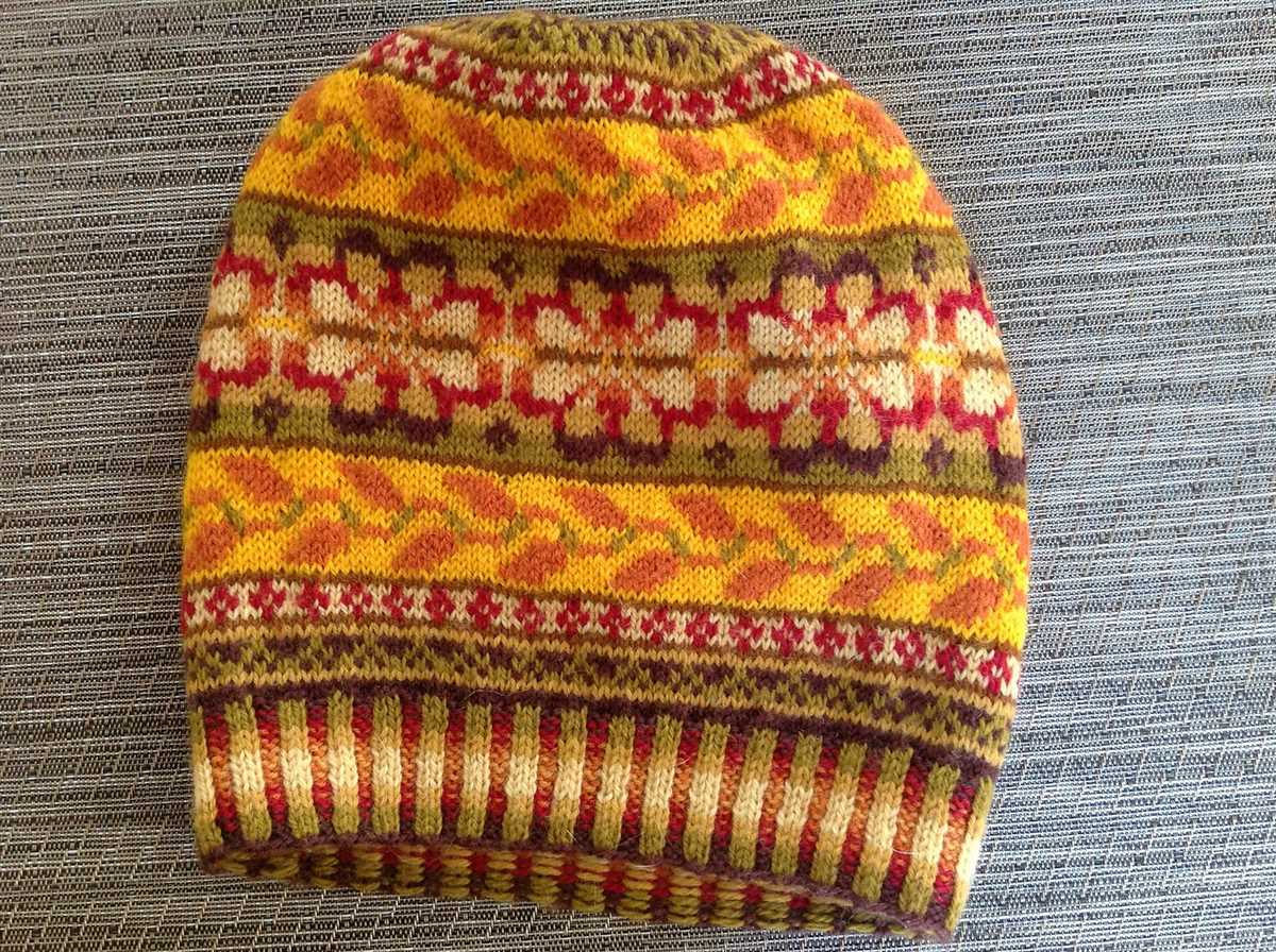 Fair isle fisherman's kep knitting pattern