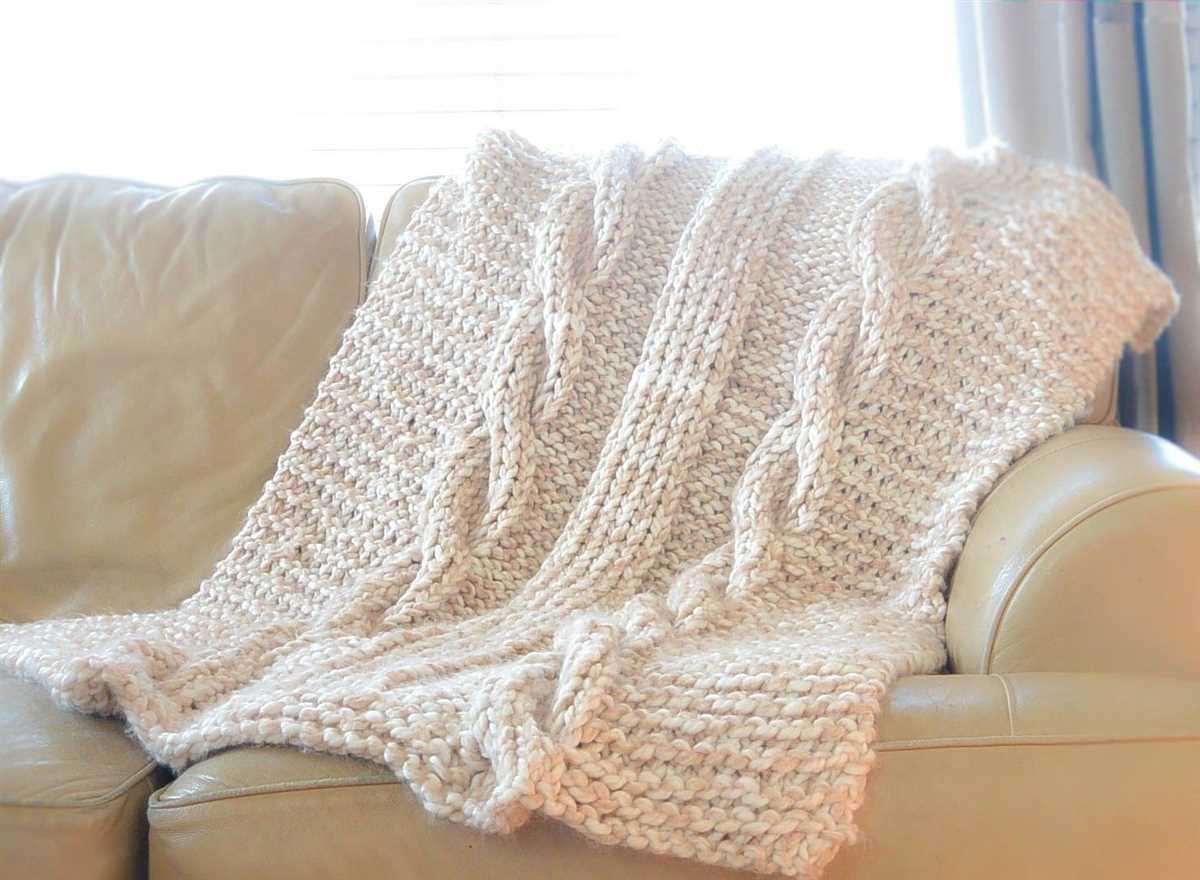 Patterns for knitting blankets throws
