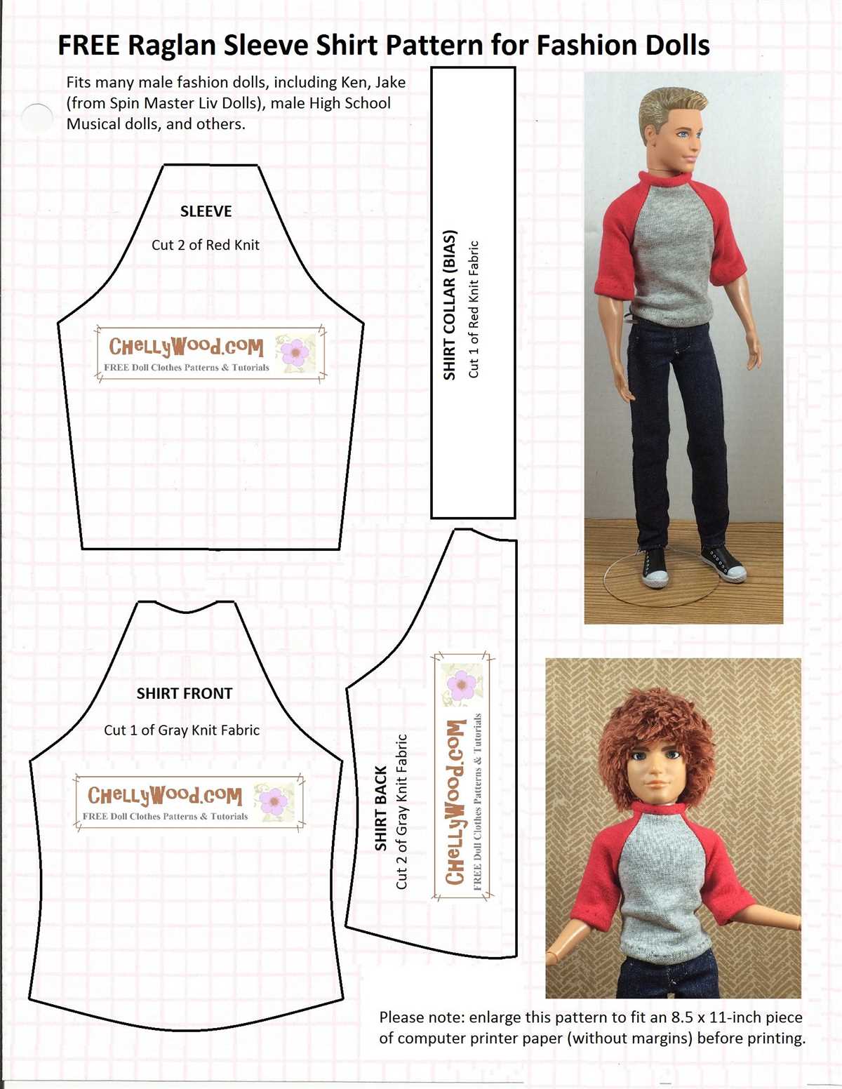 Barbie doll clothes knitting patterns free printable
