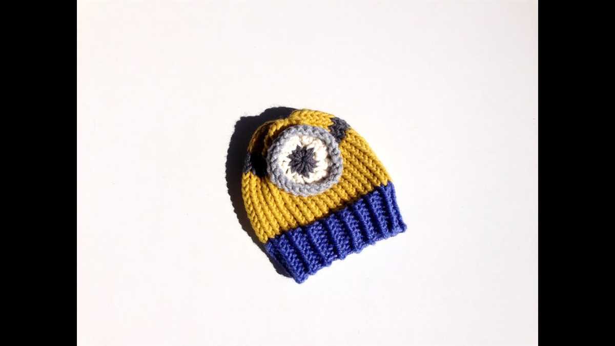 Loom knit minion hat pattern