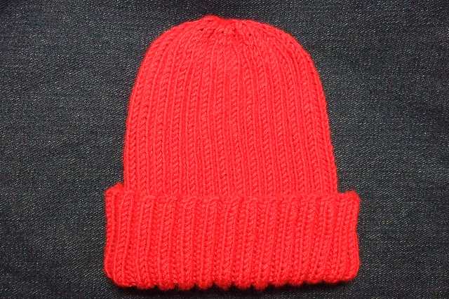 Ribbed knit beanie pattern free