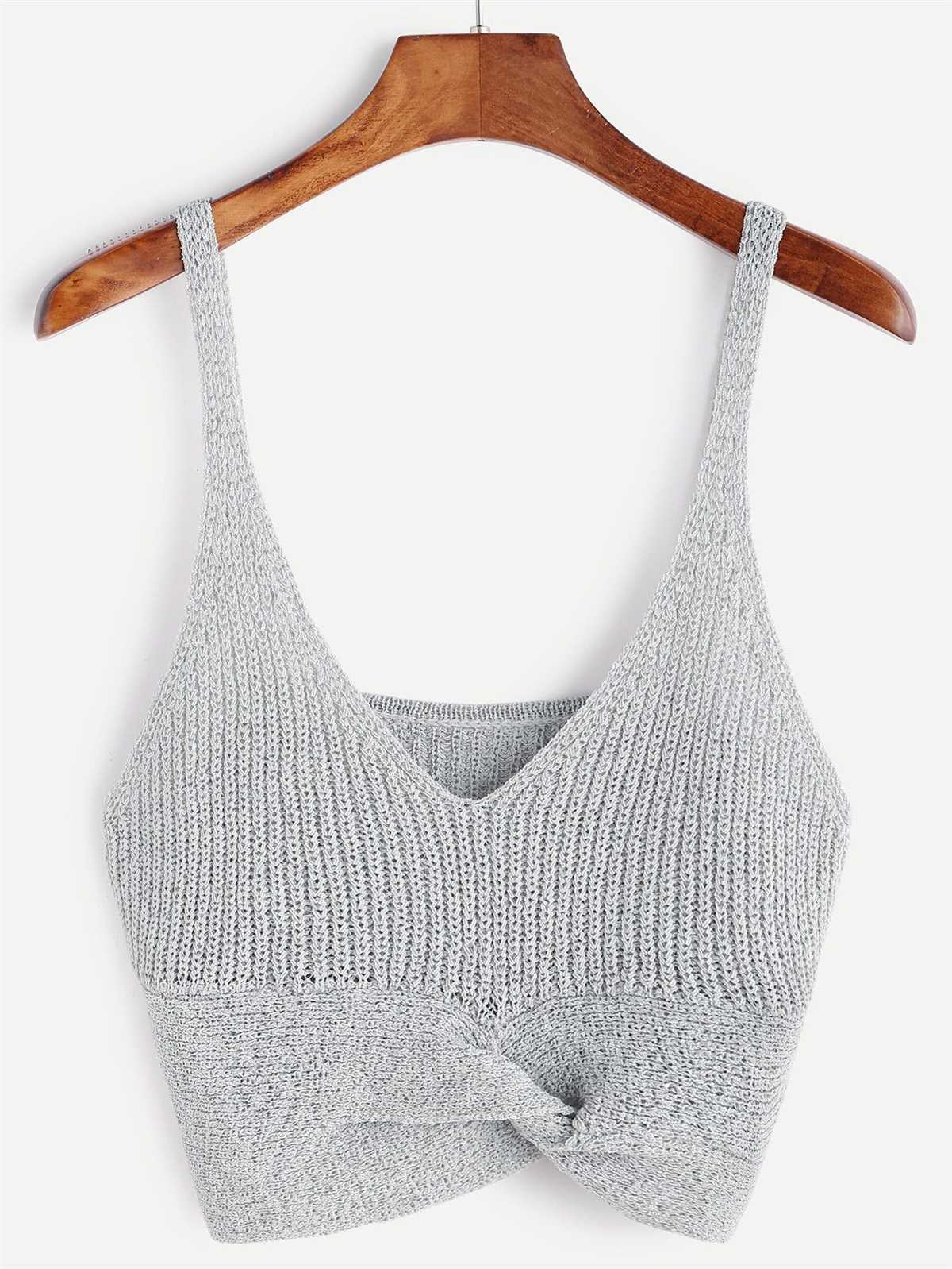 Knit crop tank top pattern