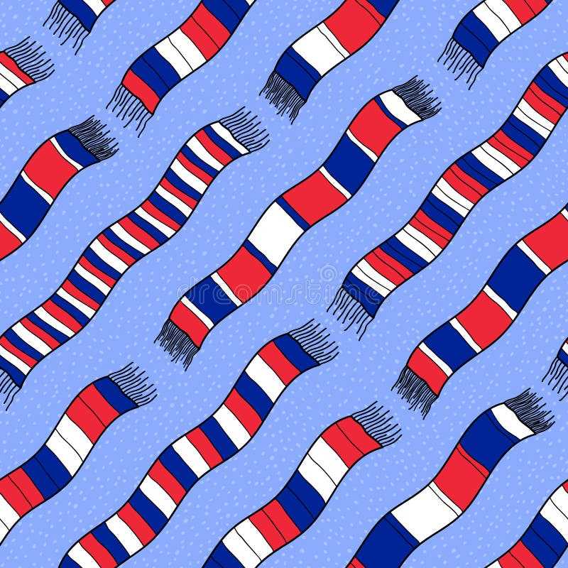 American flag scarf knitting pattern