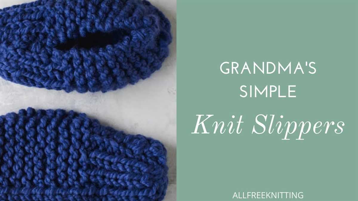 Easy knitted slipper patterns for beginners