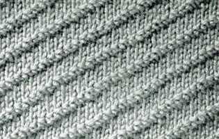 Diagonal knit potholder pattern