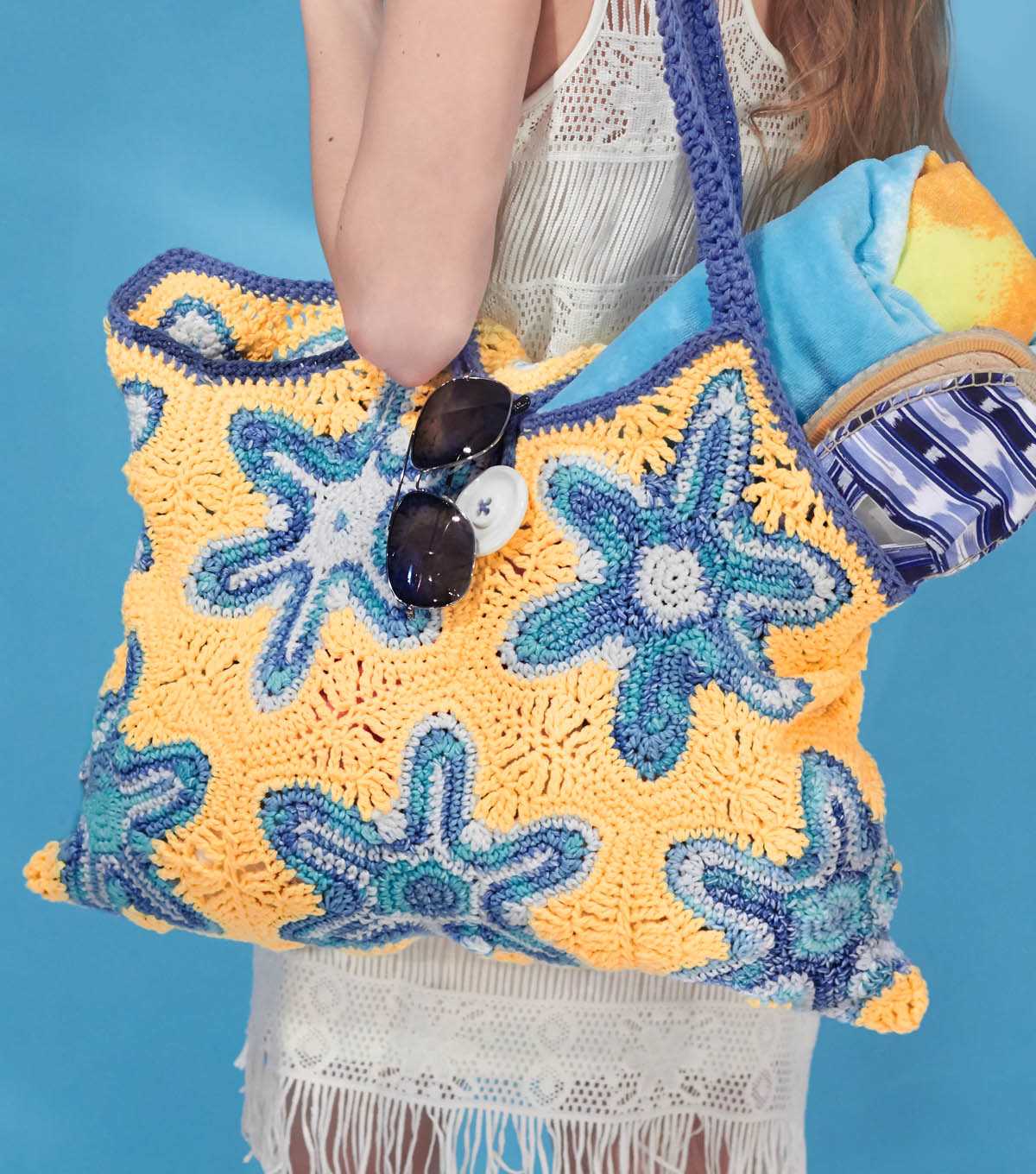 Beach bag knitting pattern