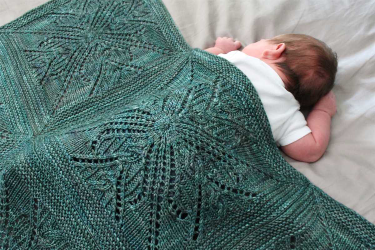 Stroller blanket knitting pattern
