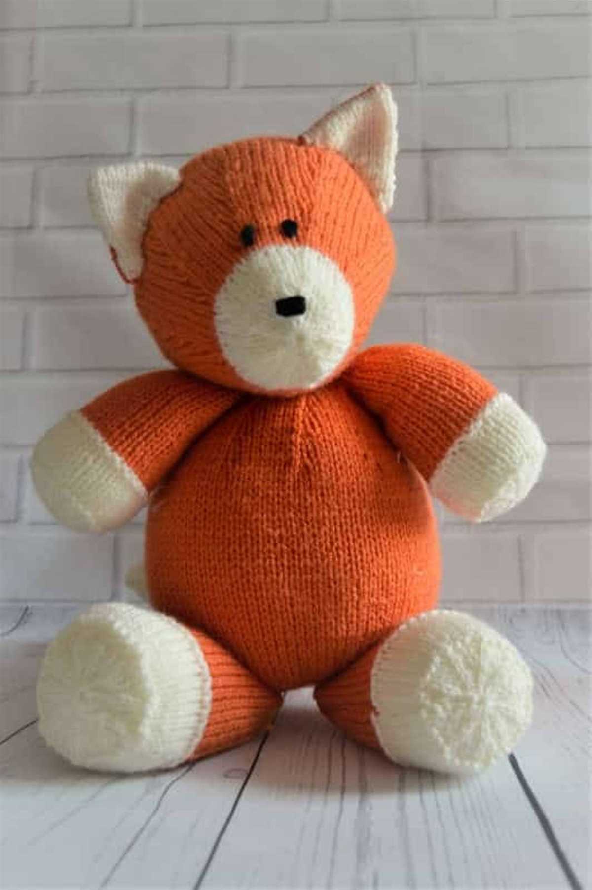 Easy fox knitting pattern