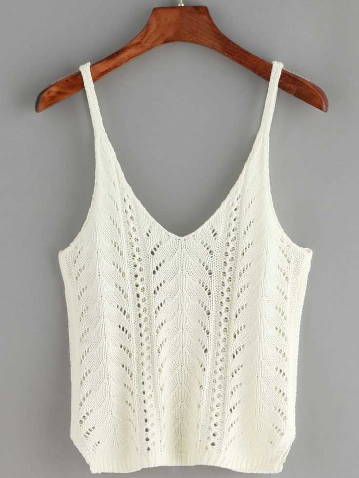 Cable knit tank top pattern