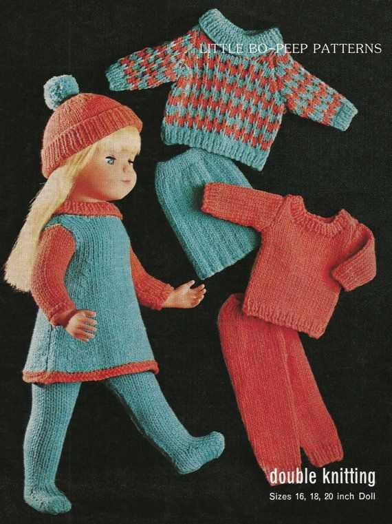 16 inch doll clothes knitting patterns free