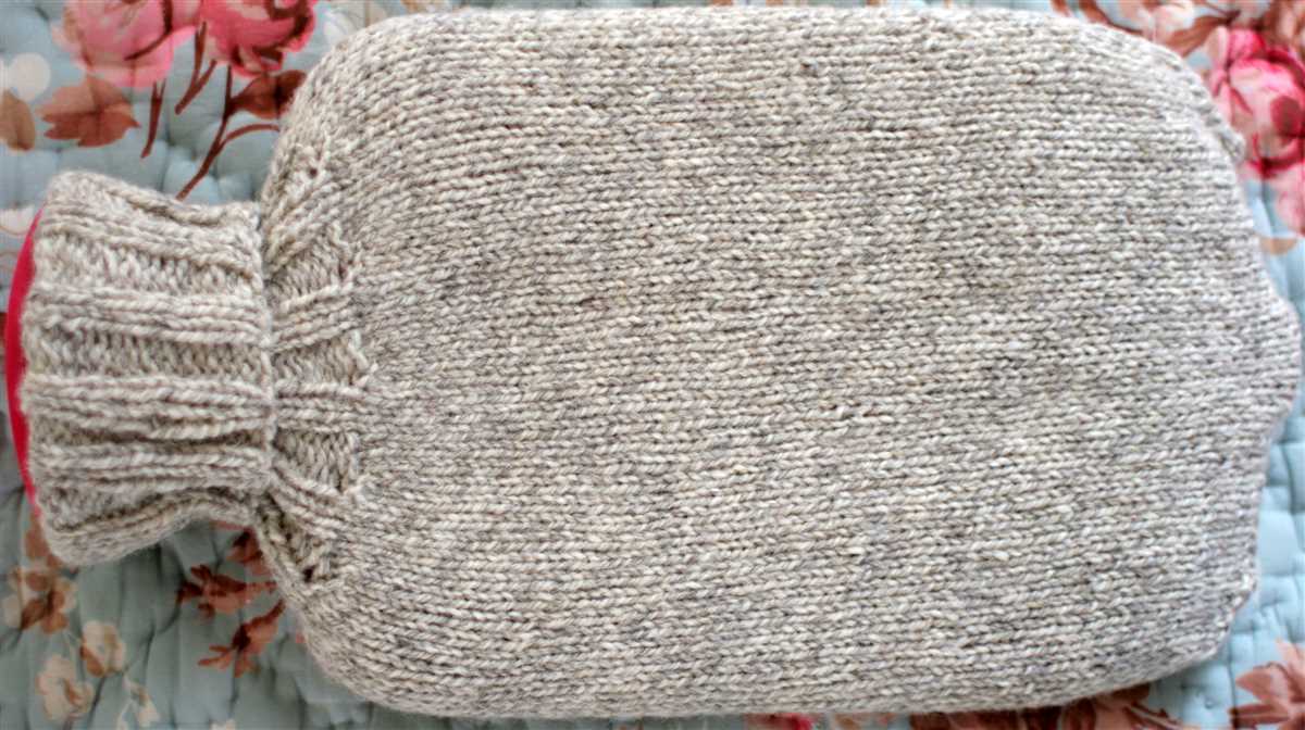Knitting pattern hot water bottle