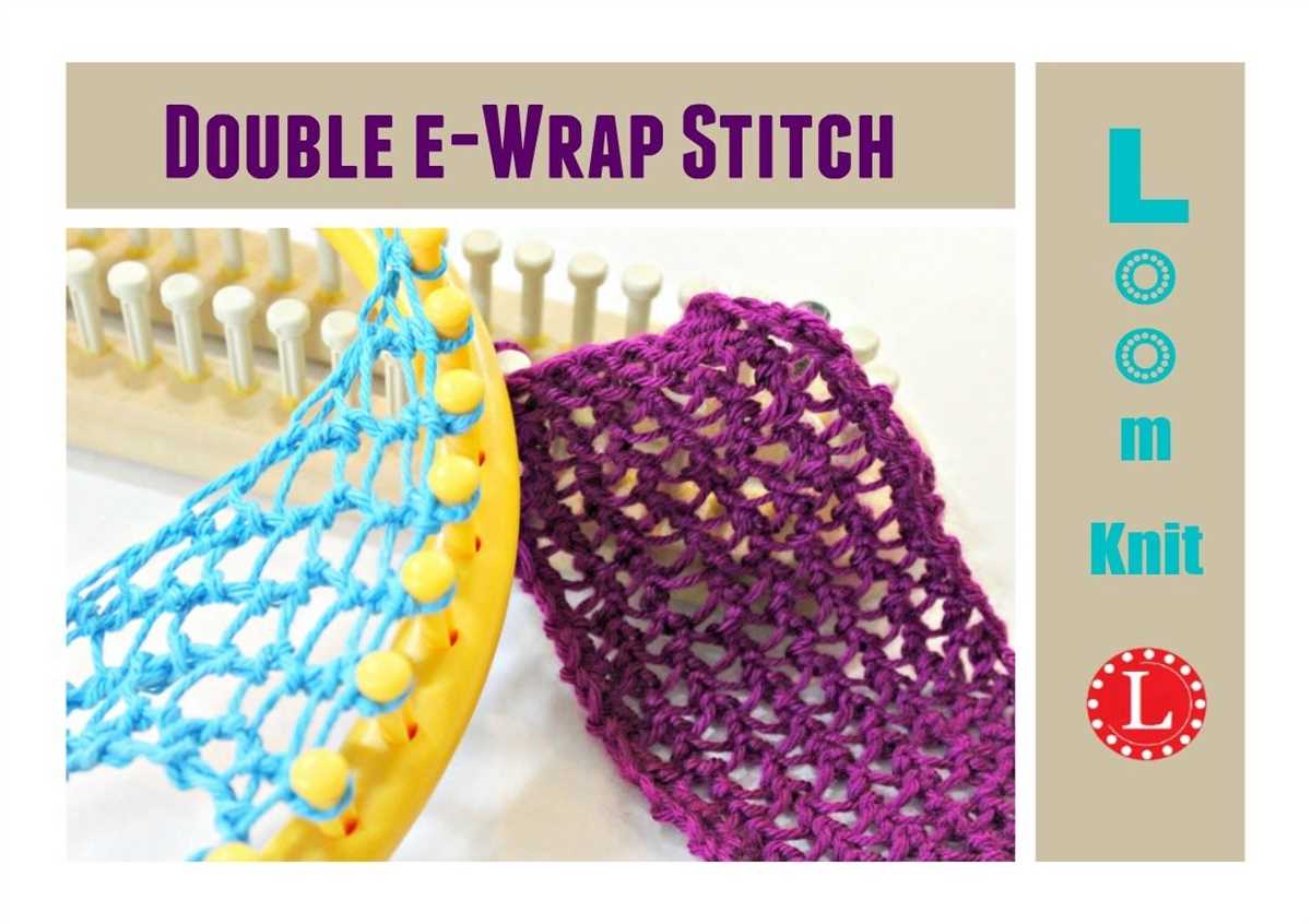 Loom knit snood pattern