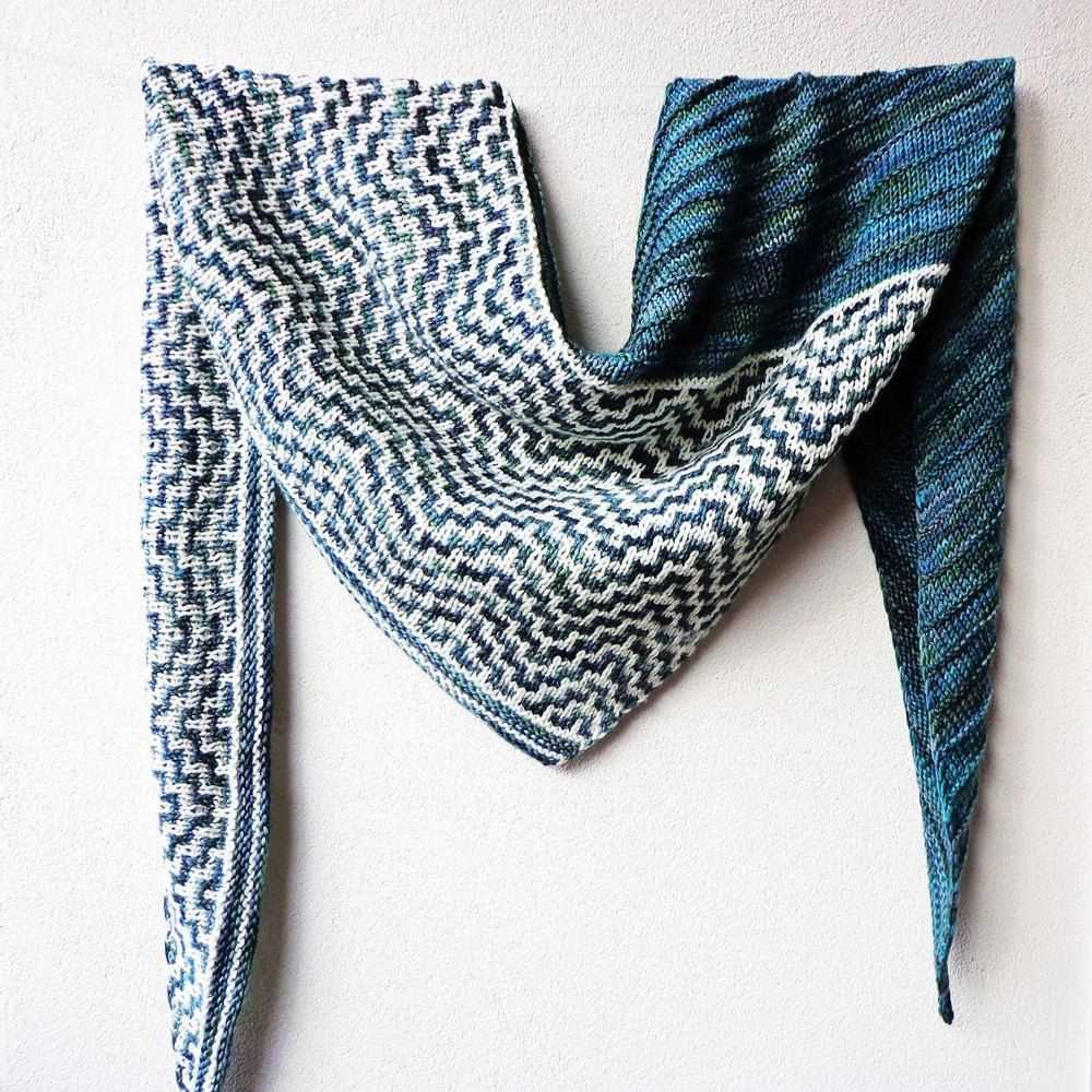 Bias knit scarf pattern free