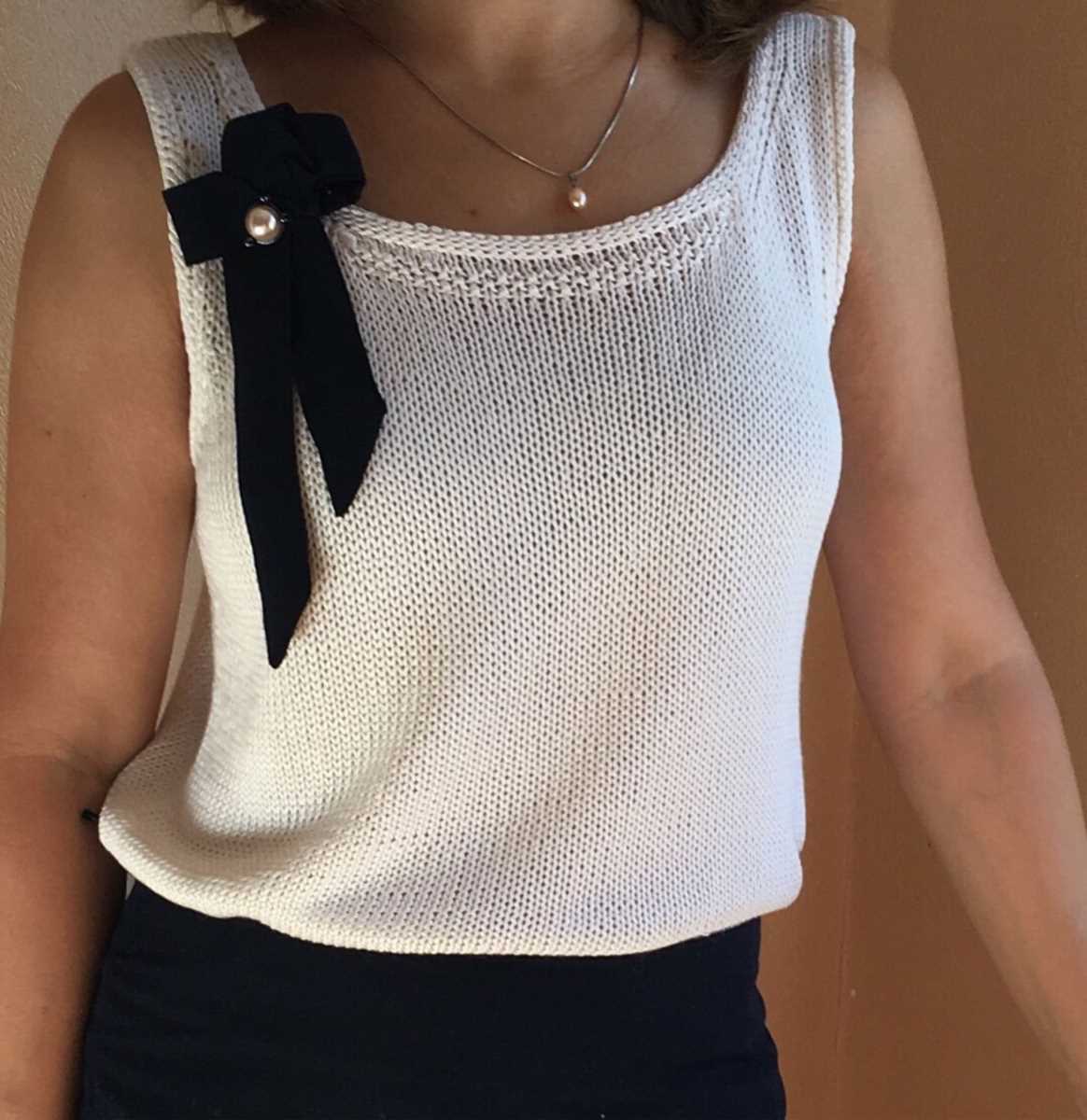 V neck tank top knitting pattern free